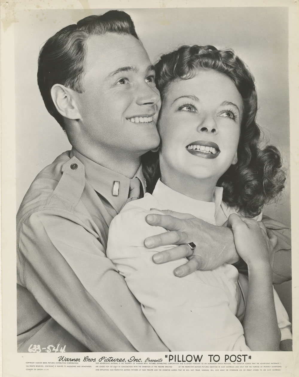 Ida Lupino William Prince Photo 1945 Pillow to Post Original Vintage