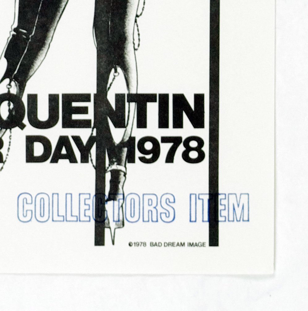 Crime Early American Punk Band Poster 1978 San Quentin AOR 5.123