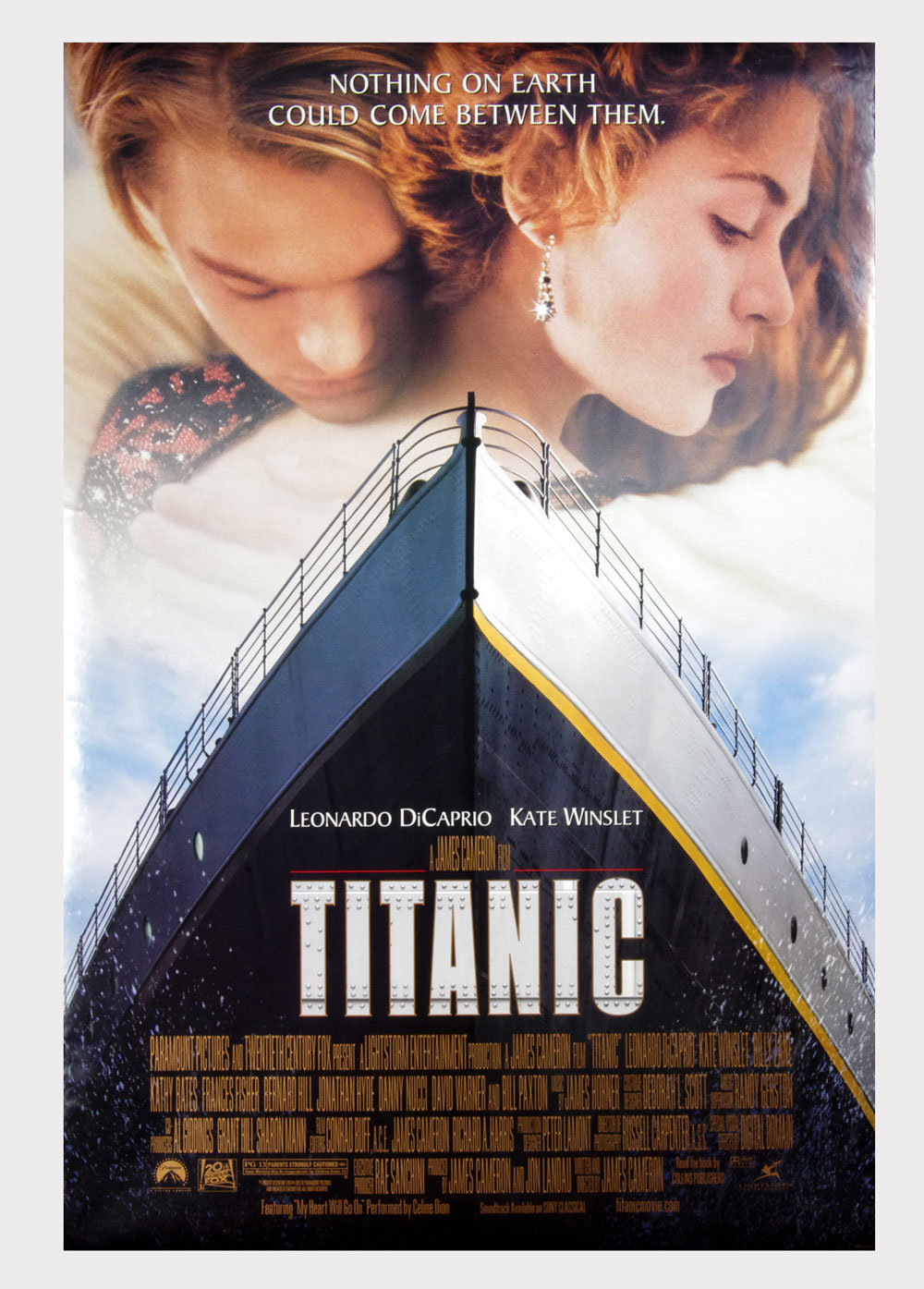 Titanic Poster Movie Original Vintage 1997 Double Sided Style B