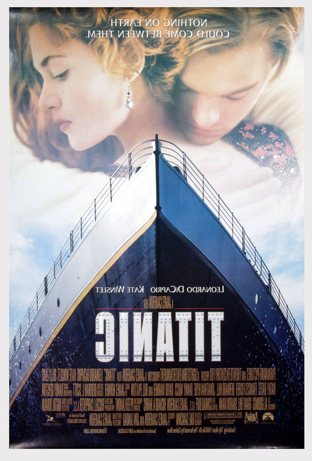 Titanic Poster Double Sided 1997 Original