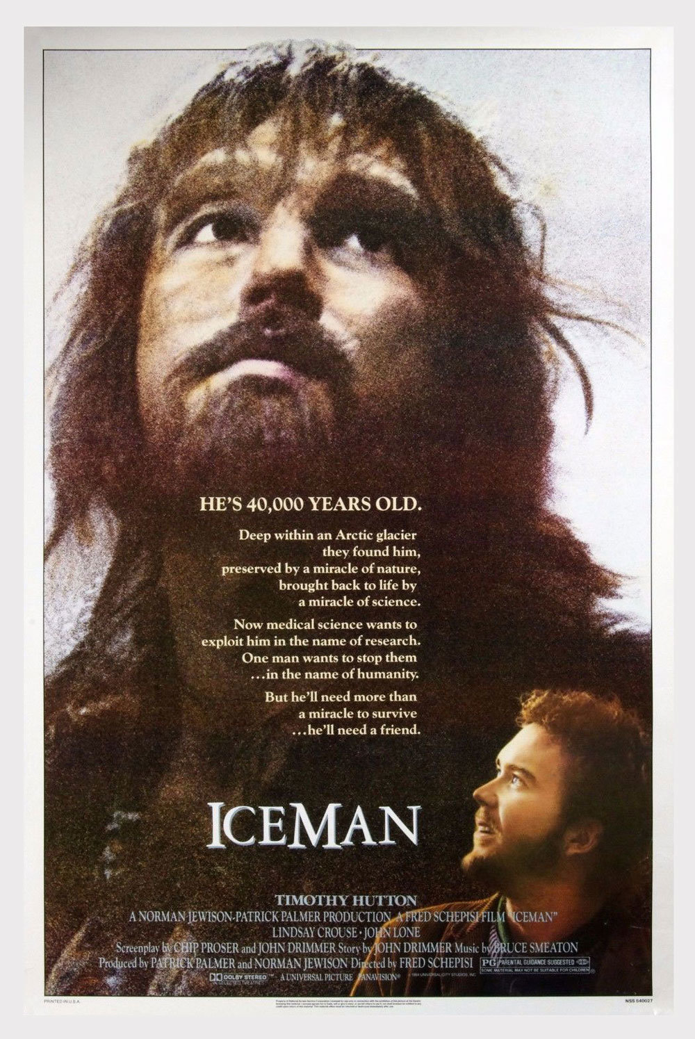 ICEMAN Poster Movie Original Vintage 1984 Timothy Hutton