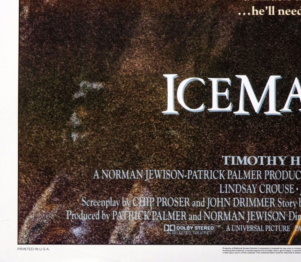 ICEMAN Poster Movie Original Vintage 1984 Timothy Hutton