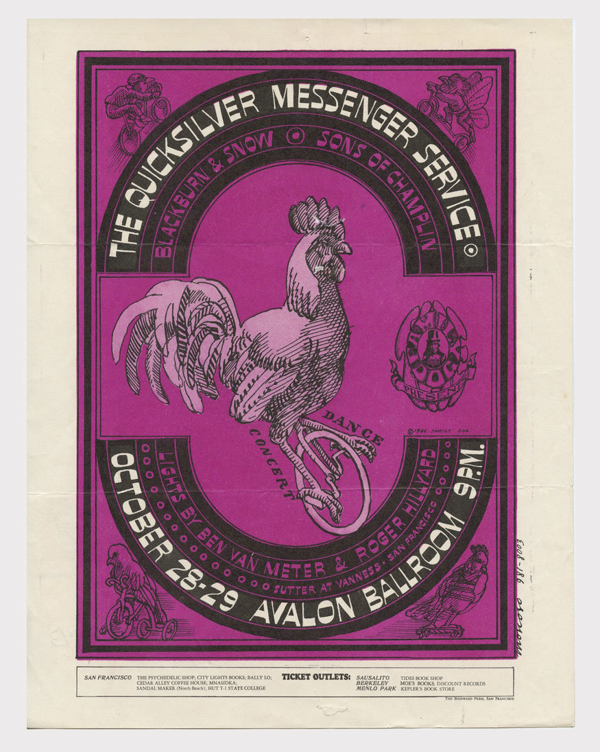 FD  32 Handbill Mailed Quicksilver Messenger Service