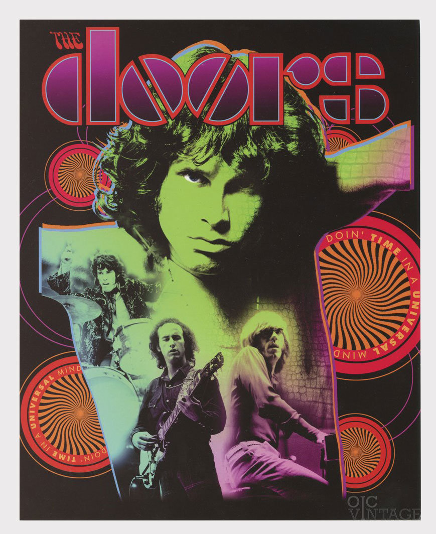 Jim Morrison The Doors Collage Postcard 8x10