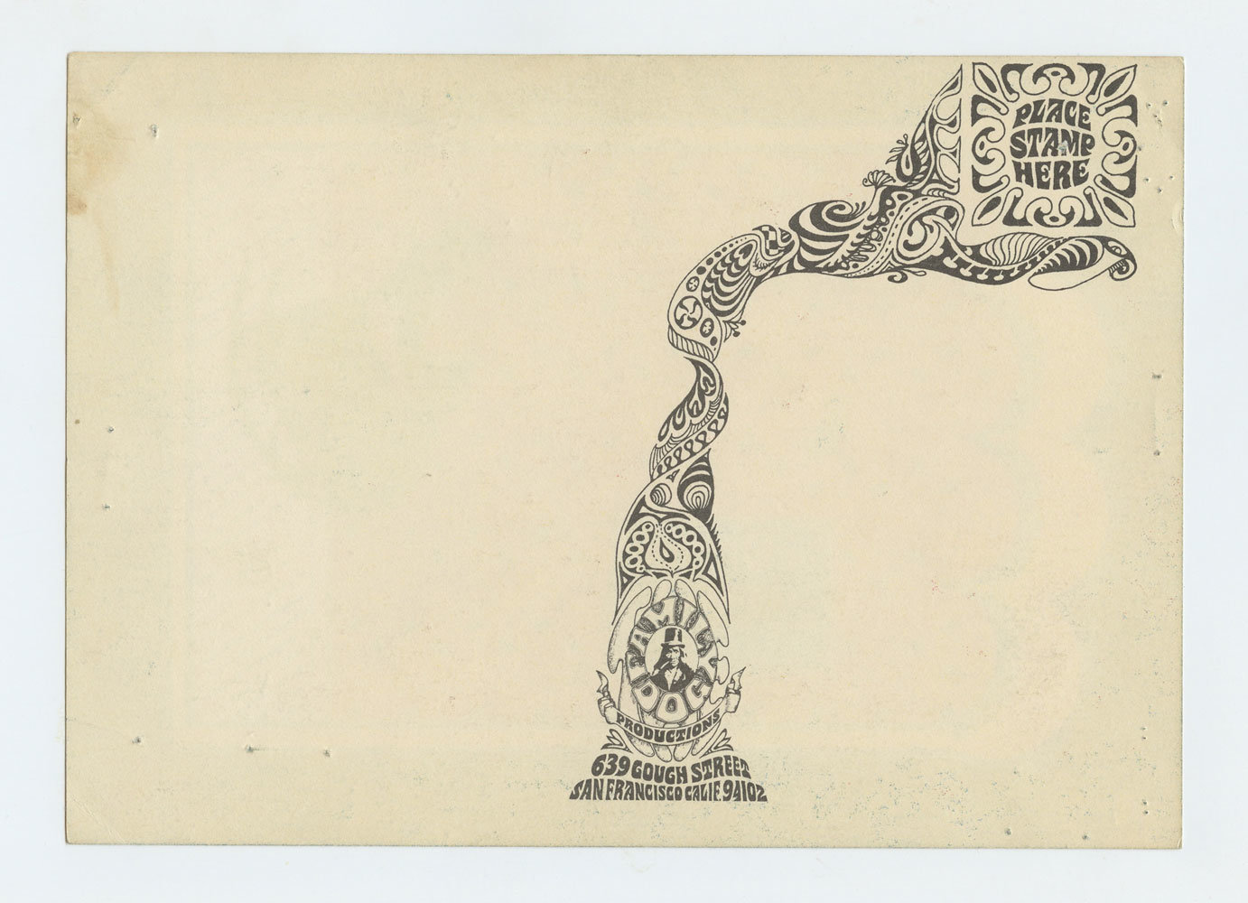FD 102 Postcard Genesis Mother Earth 1969 Jan 19 Very Fine