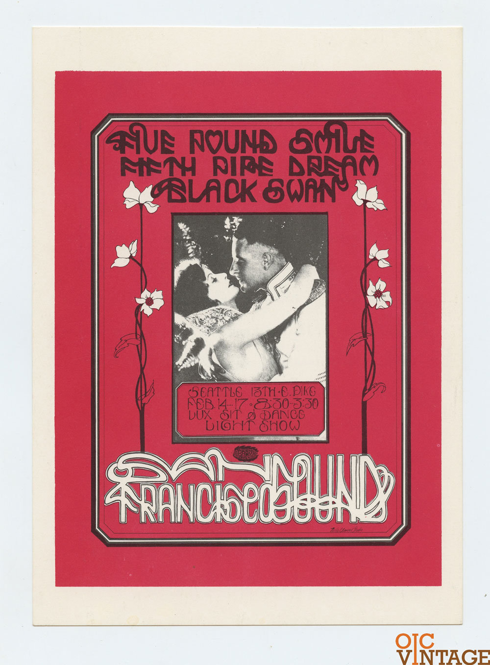 San Francisco Sound Postcard 1968 Feb 16 Five Pound Smile