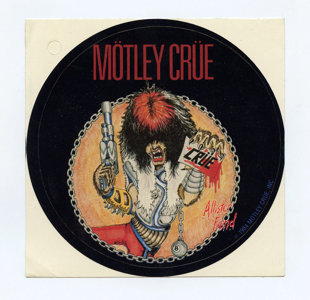 Motley Crue Sticker 1984 Shout At the Devil Album Promo