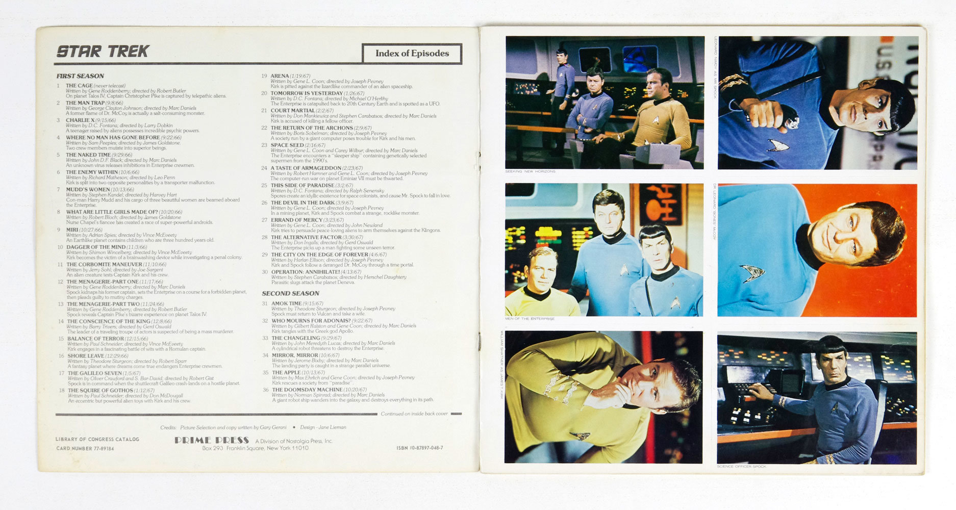 Star Trek Postcard Book 1977