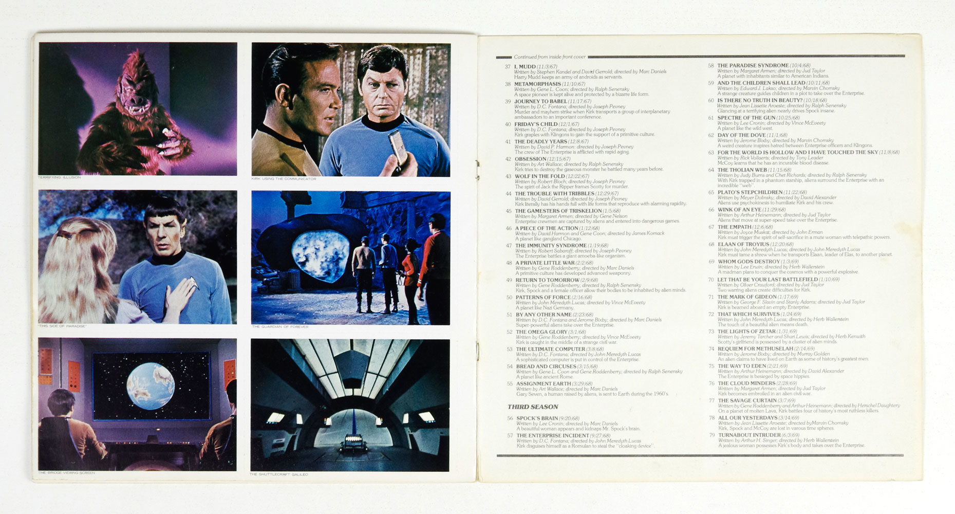 Star Trek Postcard Book 1977