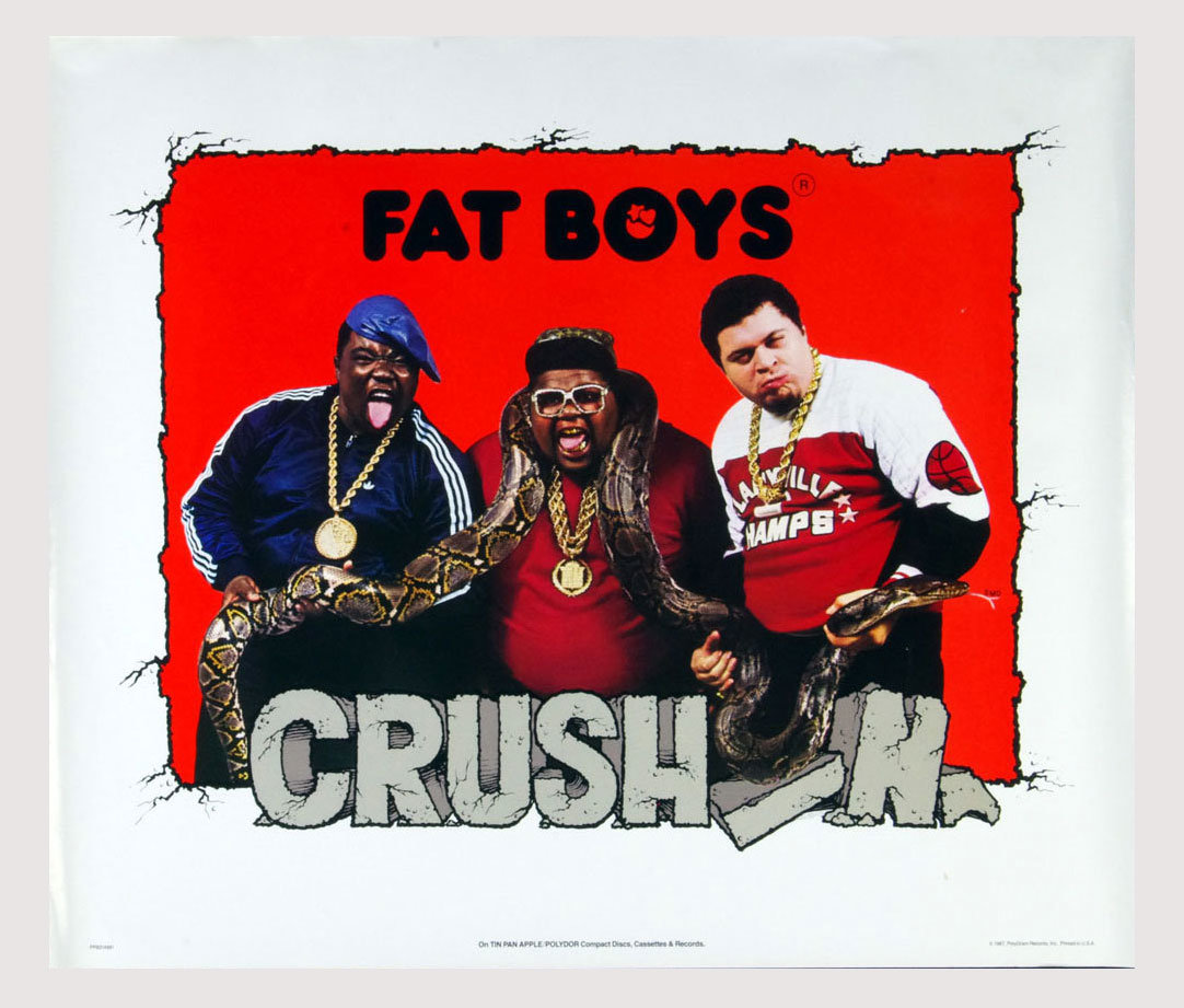 Fat Boys Poster Crushin' 1987 New Album Promo 28 x 24