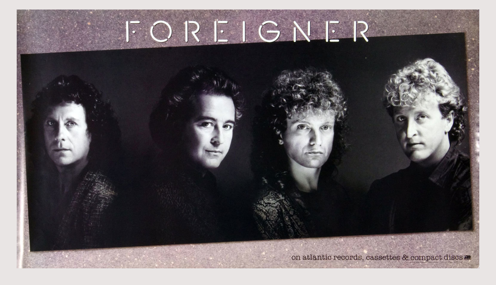 Foreigner Poster 1987 Inside Information Album Promotion