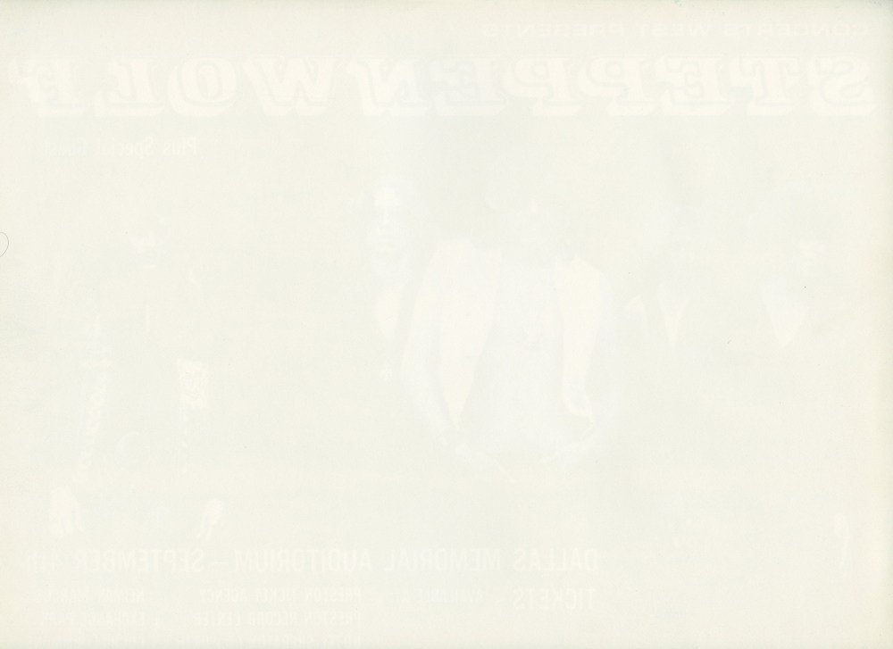 Steppenwolf Poster 1970 Sep 4 Dallas Memorial Auditorium 9 x 12