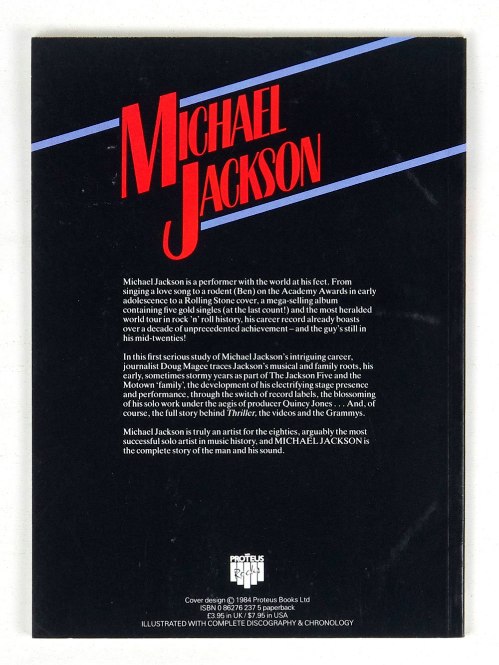 Michael Jackson Paperback 1984 Doug Magee Softcover