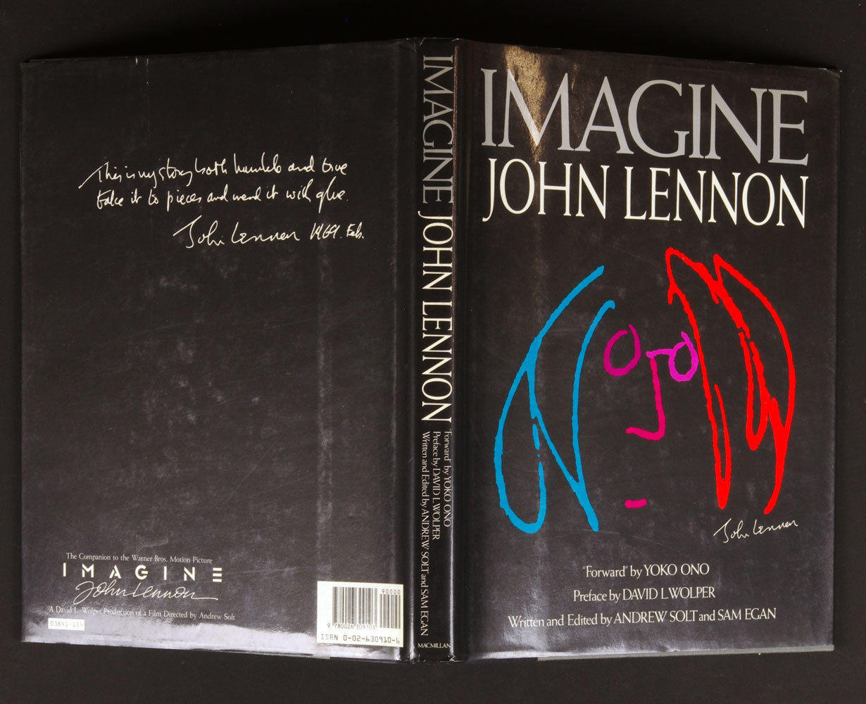 John Lennon Imagine Book 1988 Hard Cover Sam Egan David L Wolper Andrew Solt 
