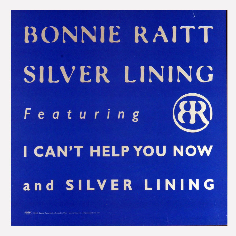 Bonnie Raitt Poster Flat Silver Lining 2002 Album Promotion 12 x 12