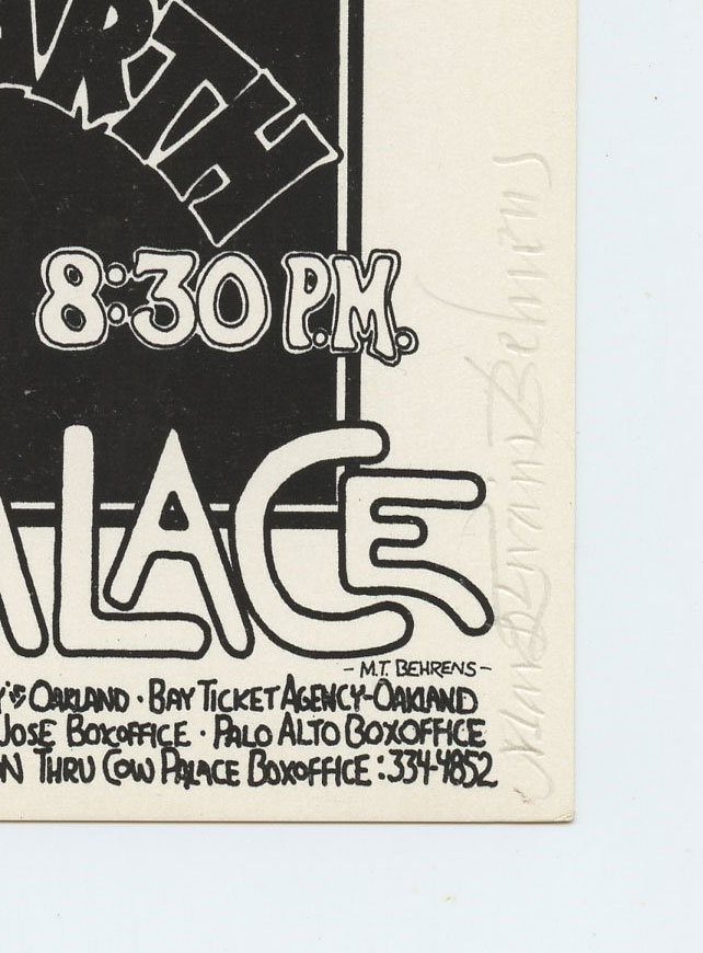 Jackson 5 Handbill Ike & Tina Turner 1970 Jun Cow Palace Mark T Behrens signed