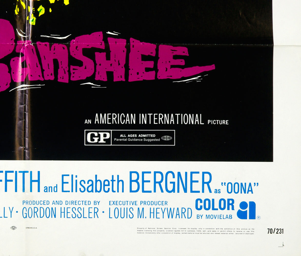 Cry of The Banshee Poster Movie Original Vintage 1970 Vincent Price