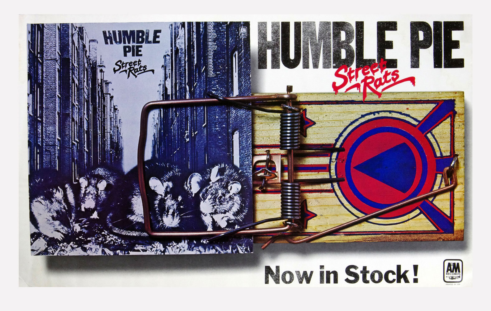 Humble Pie Poster Street Rat 1975 Album Promo 22 x 37