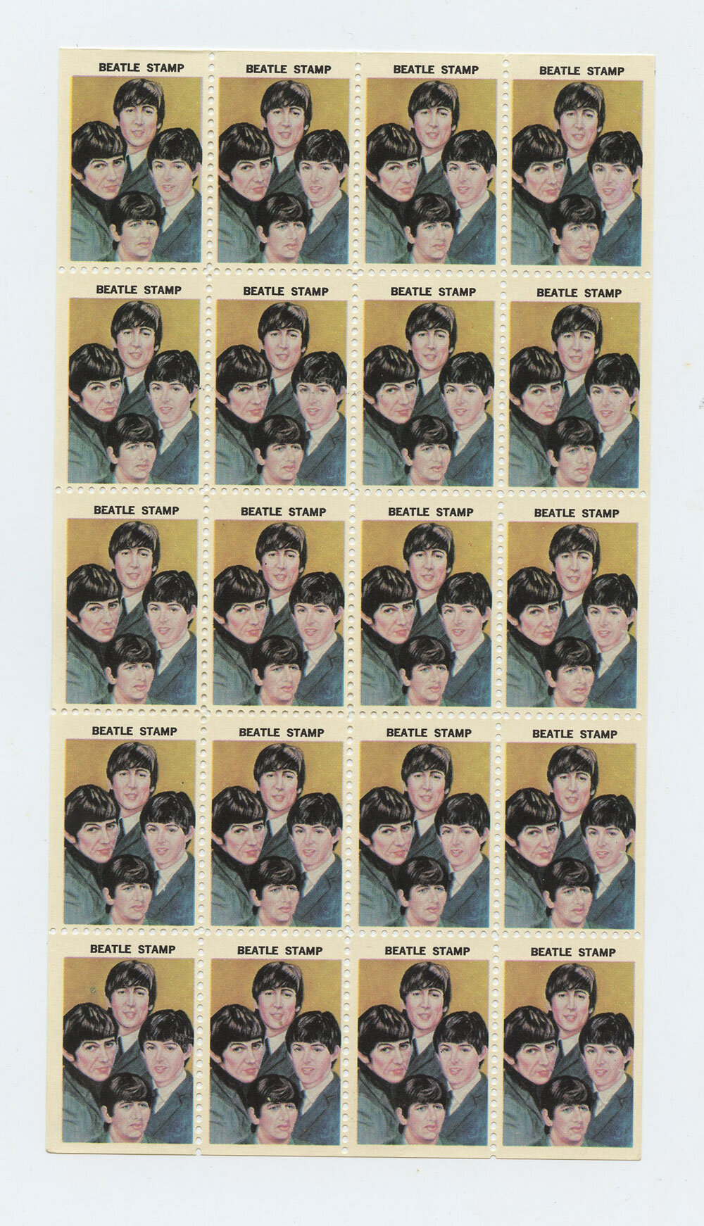 The Beatles Stamps 1964 Hallmark BEATLE STAMP 