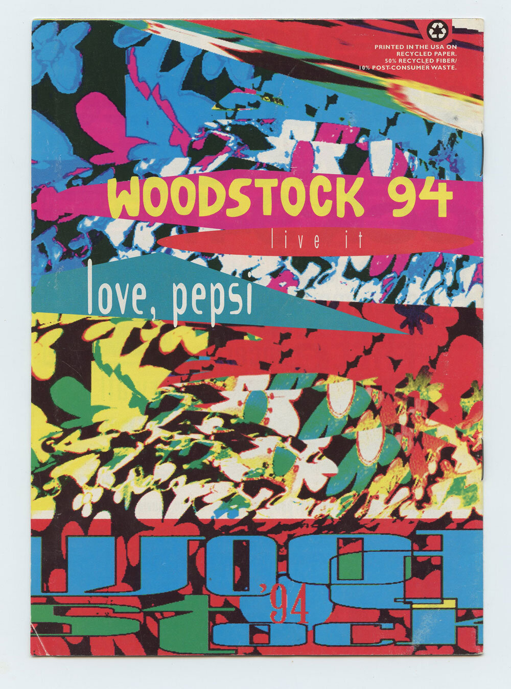 Woodstock 94 Program Guide Book 1994 Aug 13 Saugerties NY