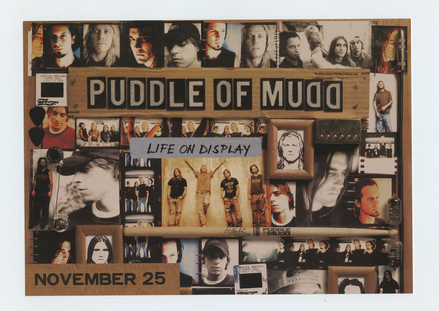 Puddle of Mudd Postcard Life on Display Album Promo