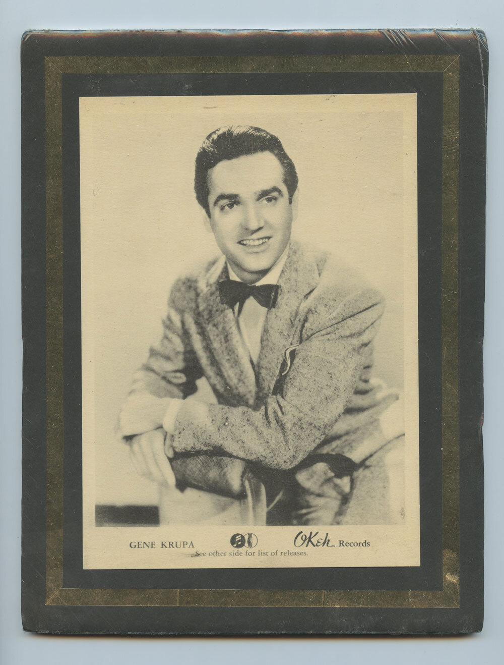Gene Krupa Photo 1940 New Single Promo OKEH Records 