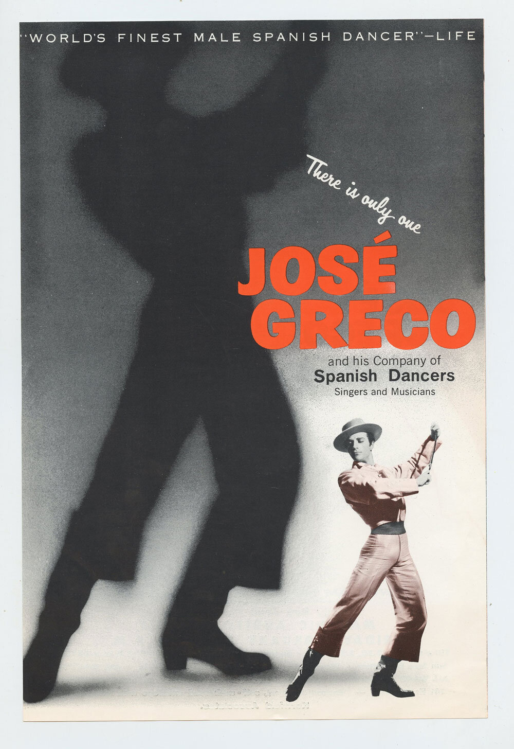 Jose Greco Handbill 1961 Feb 3 Masonic Auditorium San Francisco