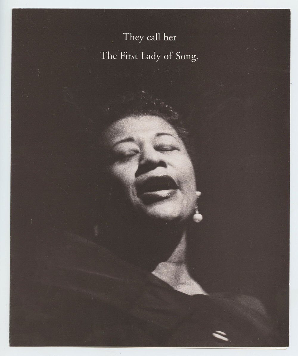 Ella Fitzgerald Photo Cover Handbill 1995 CD Set Release Promotion