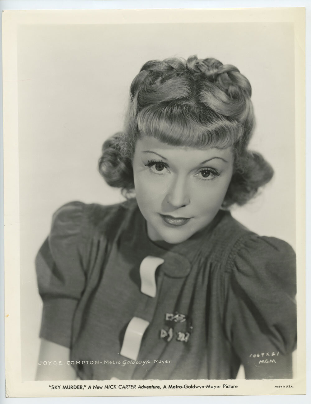 Joyce Compton Photo 1940 Sky Murder Original Vintage