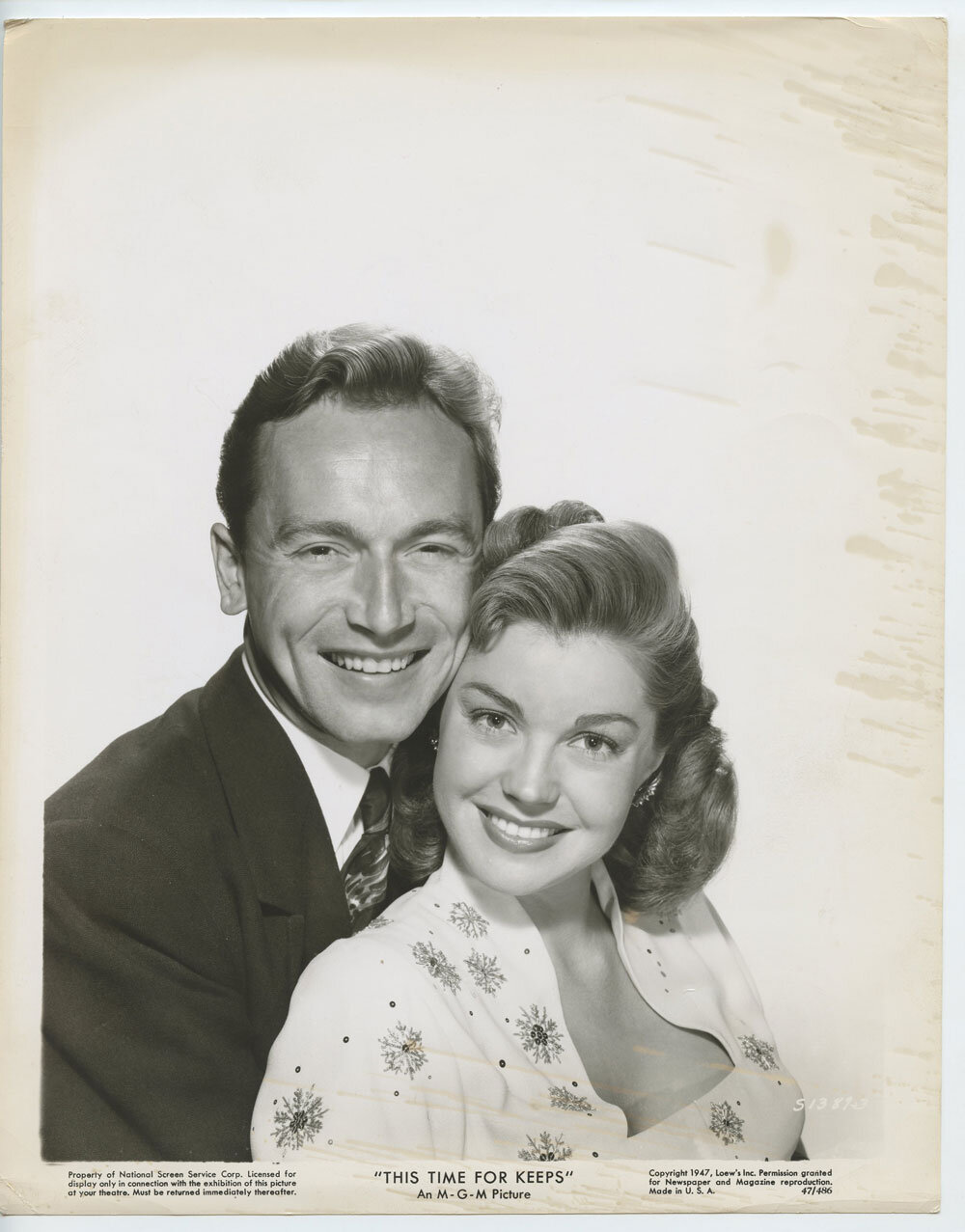 Esther Williams Johnnie Johnston Photo 1947 This Time for Keeps Original Vintage