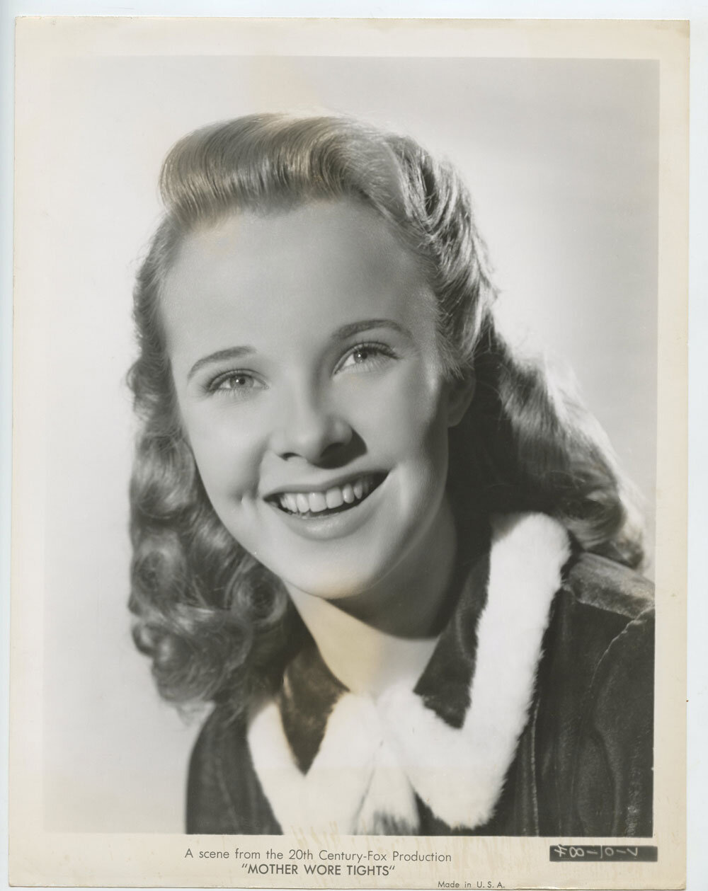 Mona Freeman Photo 1947 Mother Wore Tights Original Vintage