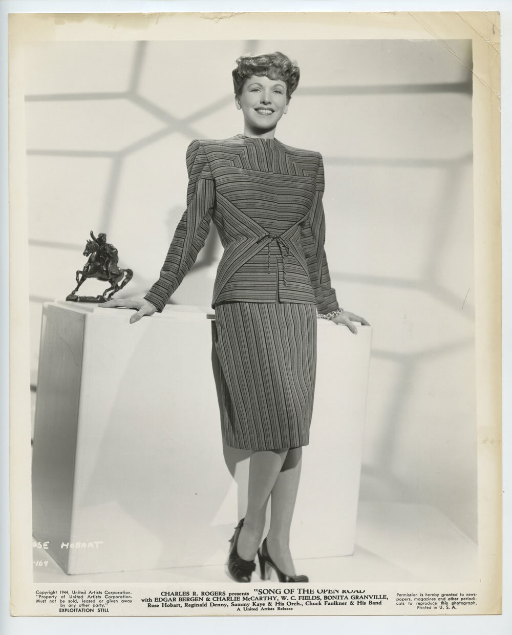 Rose Hobart Photo 1944 Song of the Open Road Original Vintage