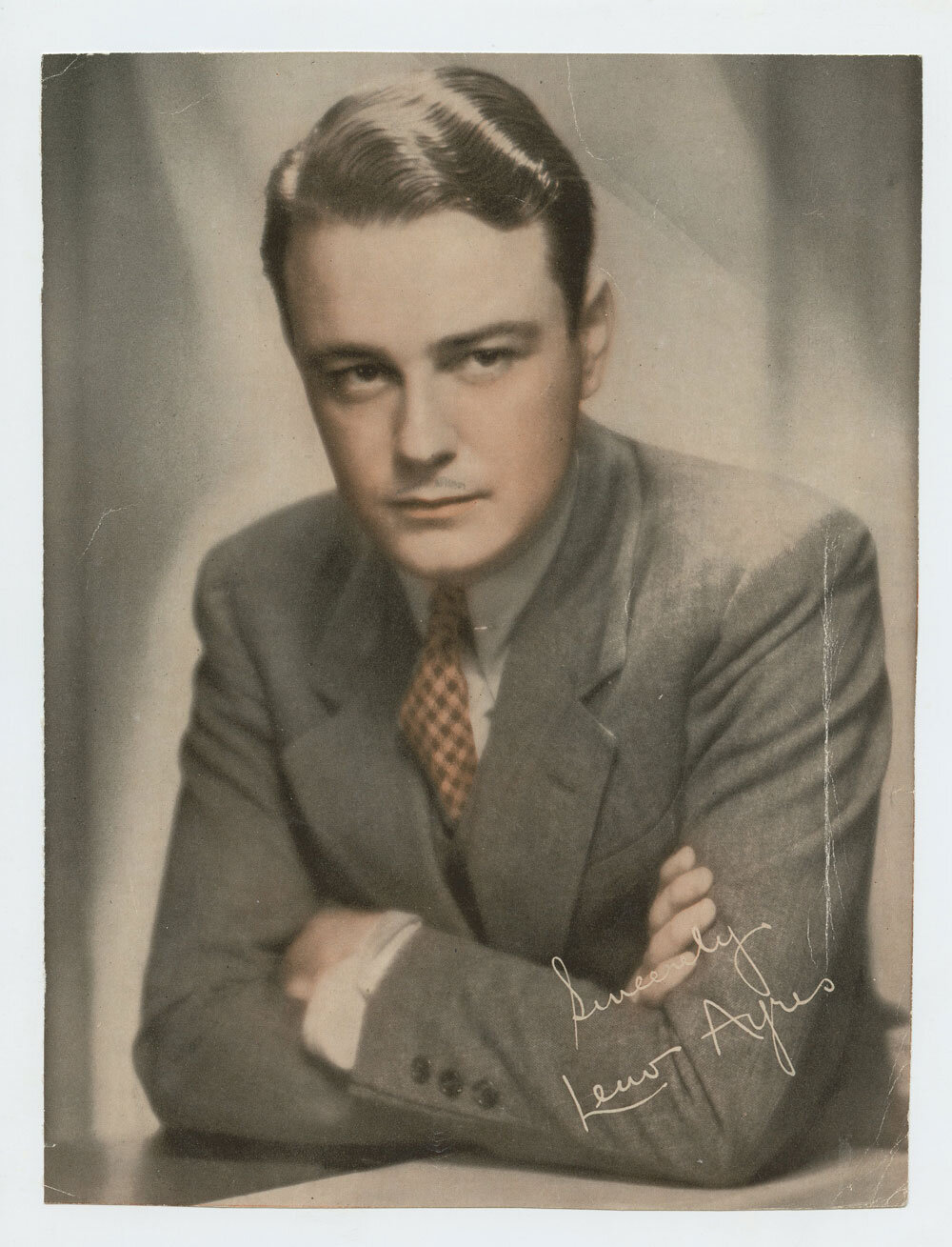 Lew Ayres Photo Print 1930s Publicity Portrait Original Vintage