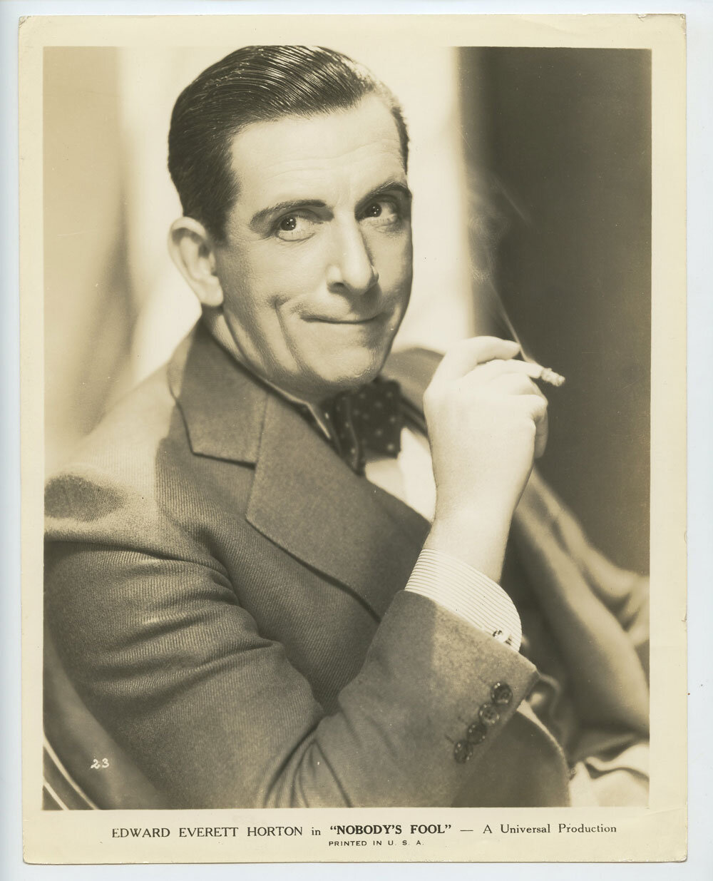 Edward Everett Horton Photo 1936 Nobody's Fool Original Vintage