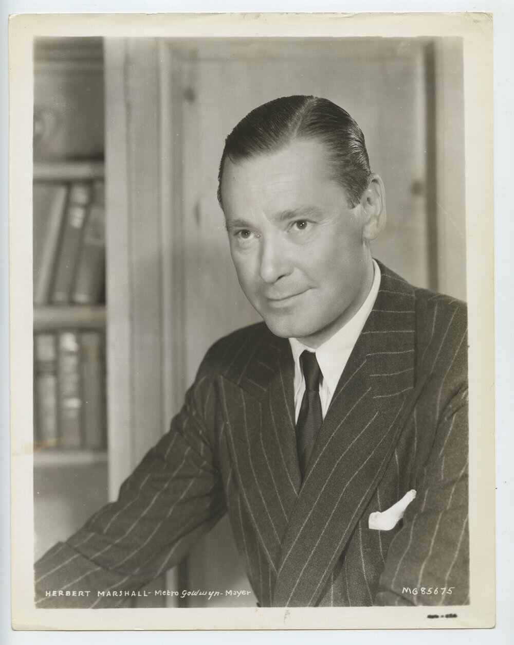 Herbert Marshall Photo 1937 Outcast Lady Original Vintage