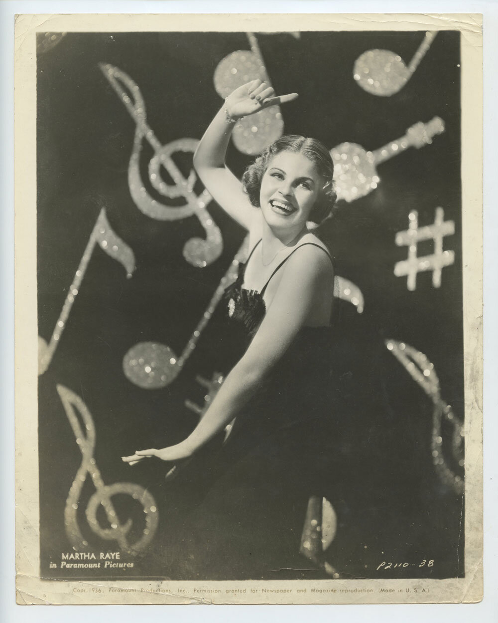 Martha Raye Photo 1937 Paramount Pictures Original Vintage