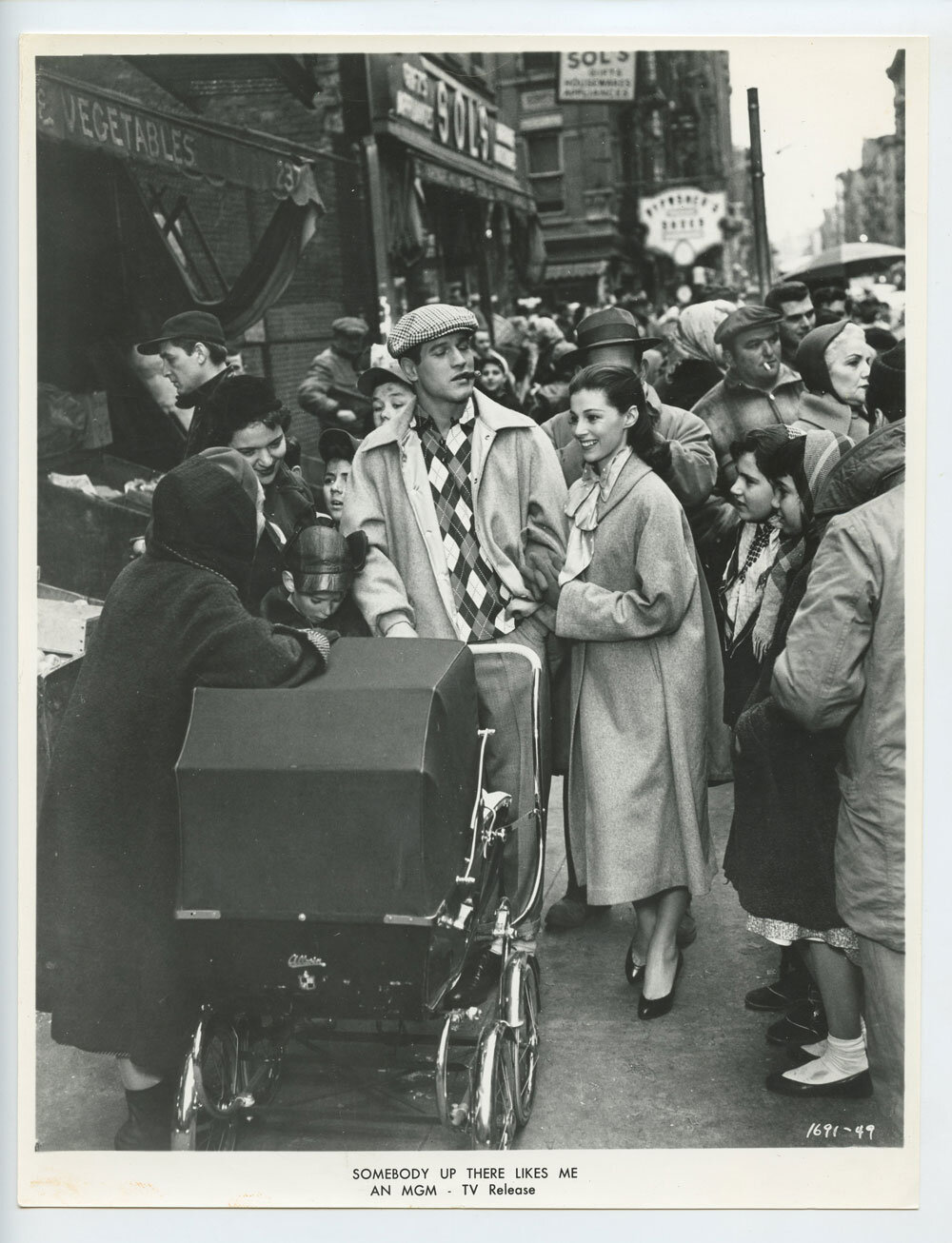 Paul Newman Pier Angeli Photo 1956 Somebody Up There Likes Me Original Vintage