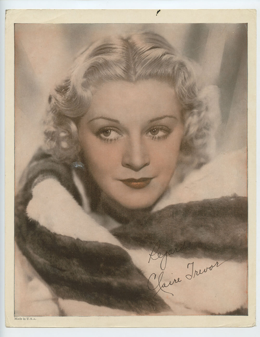 Claire Trevor Photo Print 1930s Publicity Promo Original Vintage
