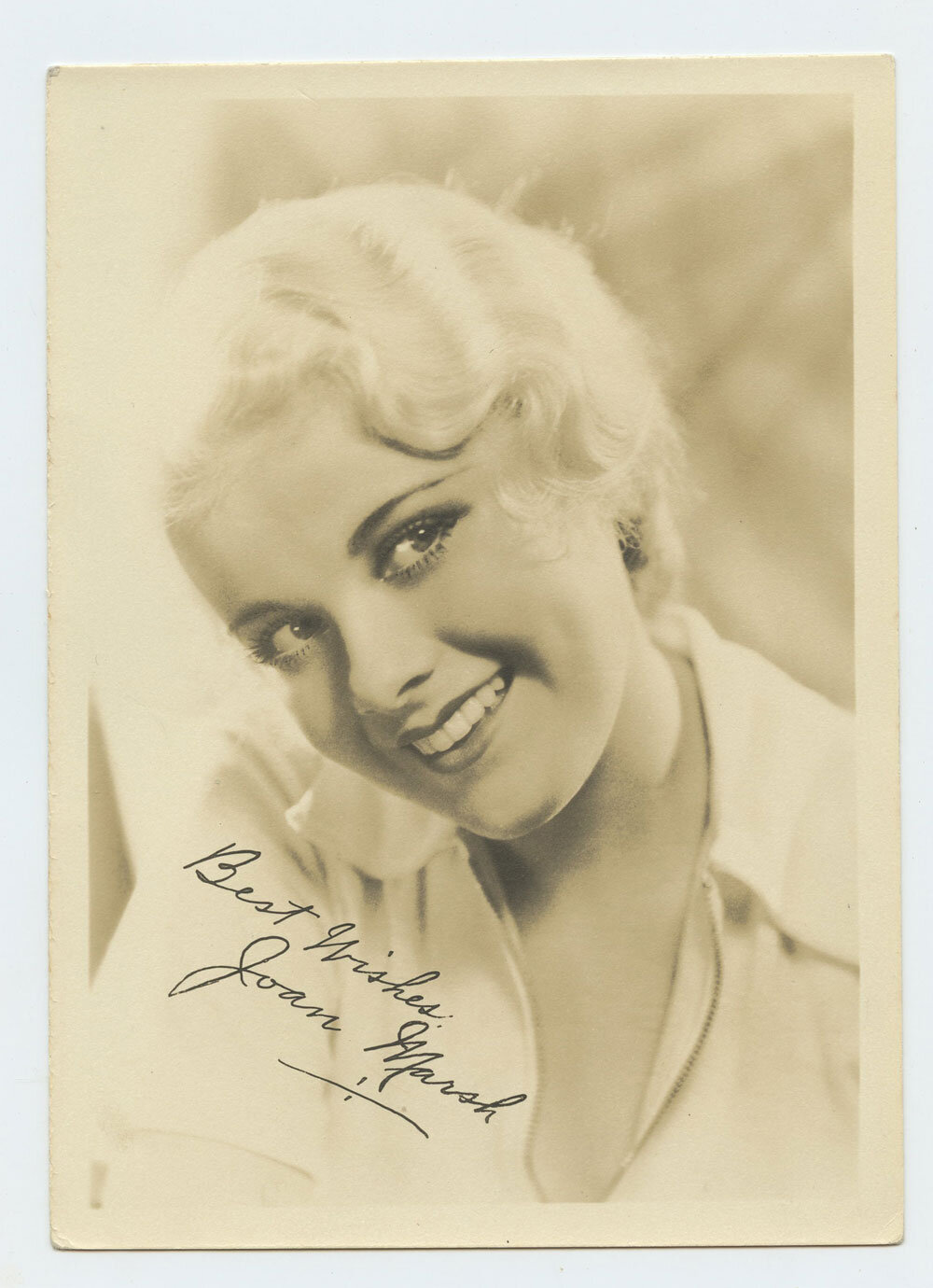 Joan Marsh Photo 1930s Autographed Inscribed Original Vintage