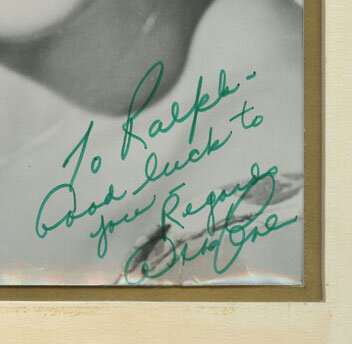 Gina Lollobrigida Photo 1950s Autographed Inscribed Original Vintage