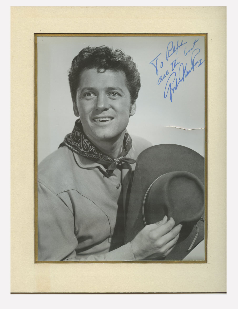 Gordon MacRae Photo OKLAHOMA 1955 Autographed Inscribed Original Vintage