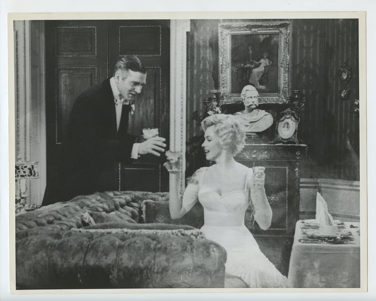 Marilyn Monroe Laurence Olivier Photo 1957 The Prince and the Showgirl Original Vintage