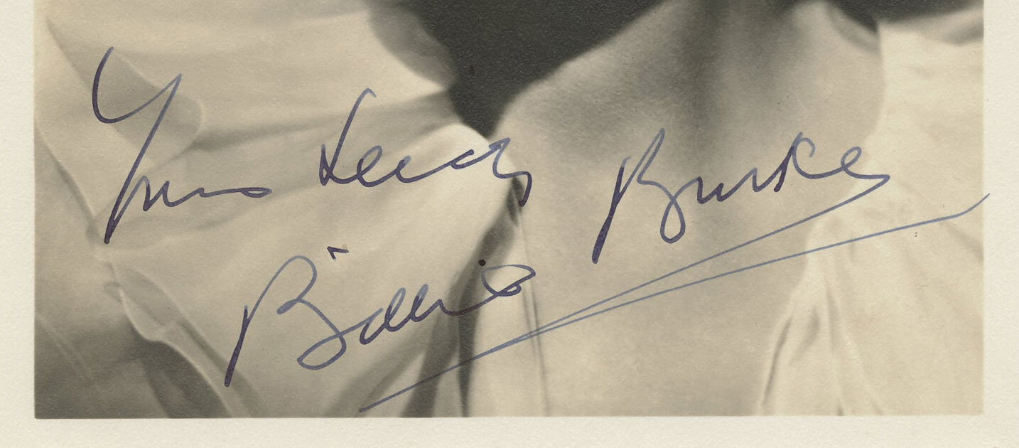Billie Burke Photo 1940s Autographed Inscribed Original Vintage