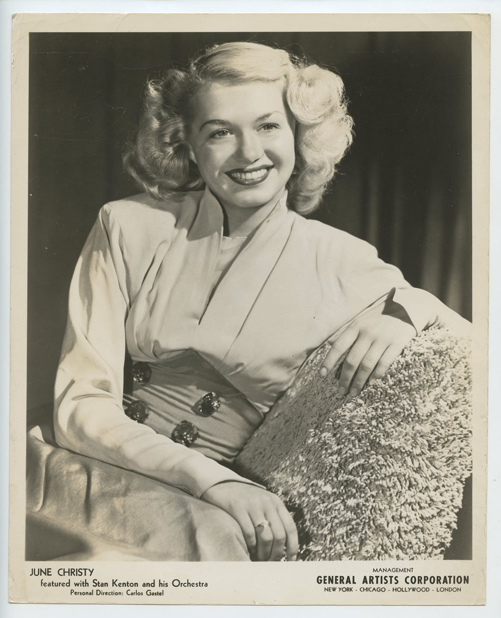 June Christy Photo 1950s Publicity Promo