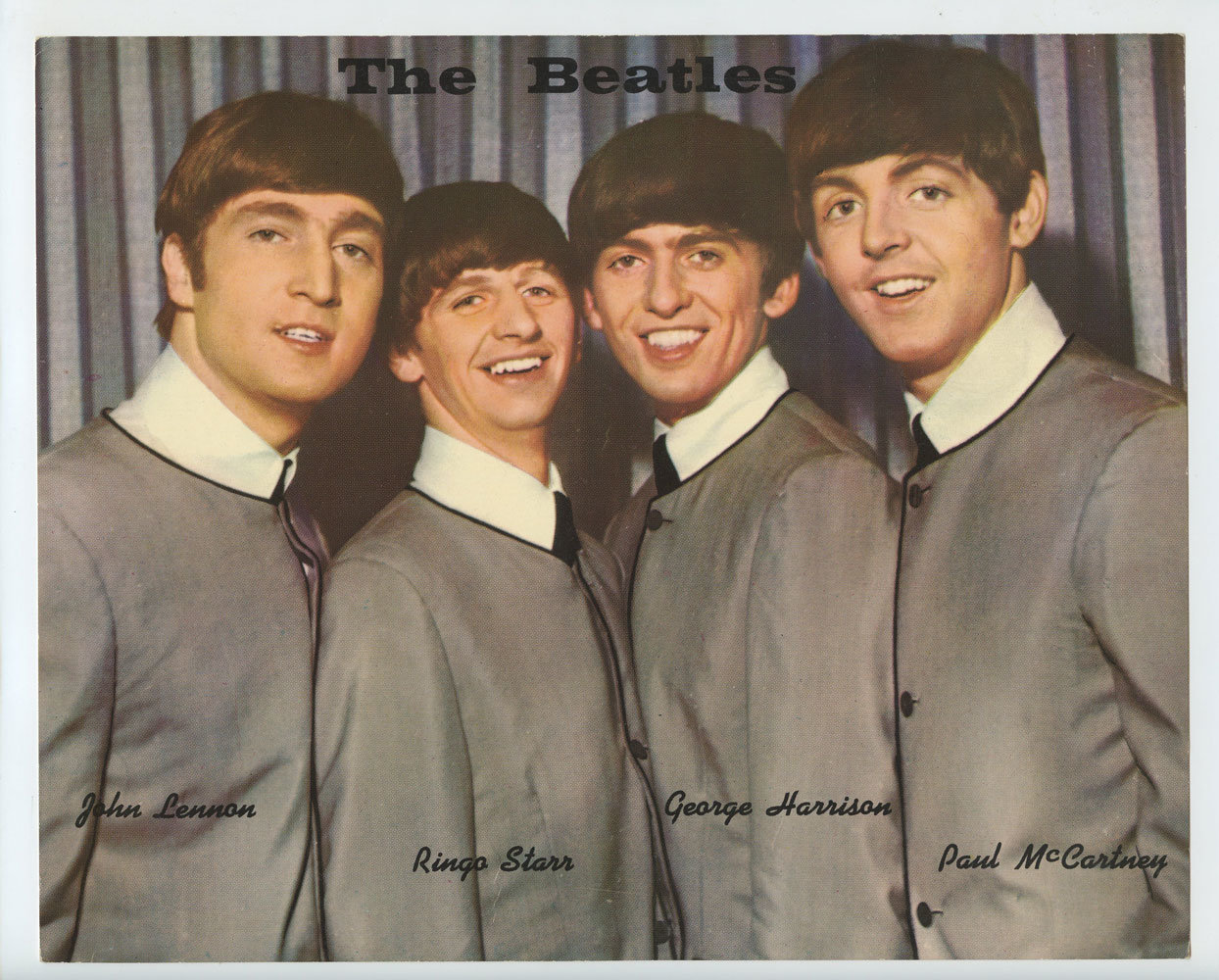 The Beatles Photo Print Original Vintage 1964 Publicity Group Promo