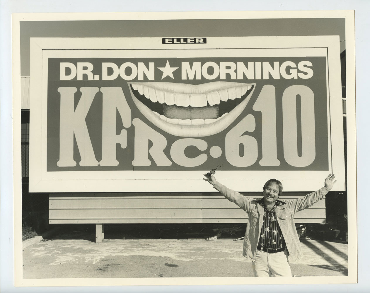 Dr. Don Photo 1970s KFRC Radio Personality Publicity Promo