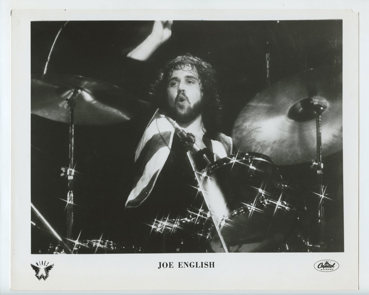Joe English Photo Wings 1970s Capitol Records