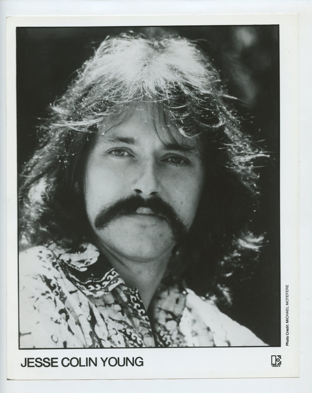 Jesse Colin Young Photo 1970s Elektra Records 