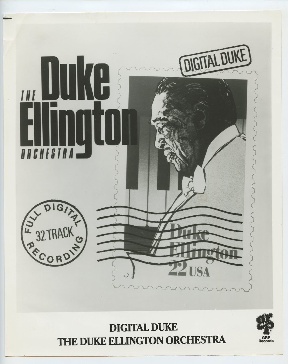 Duke Ellington Photo 1987 Digital Duke Promo Publicity Promo GRP Records