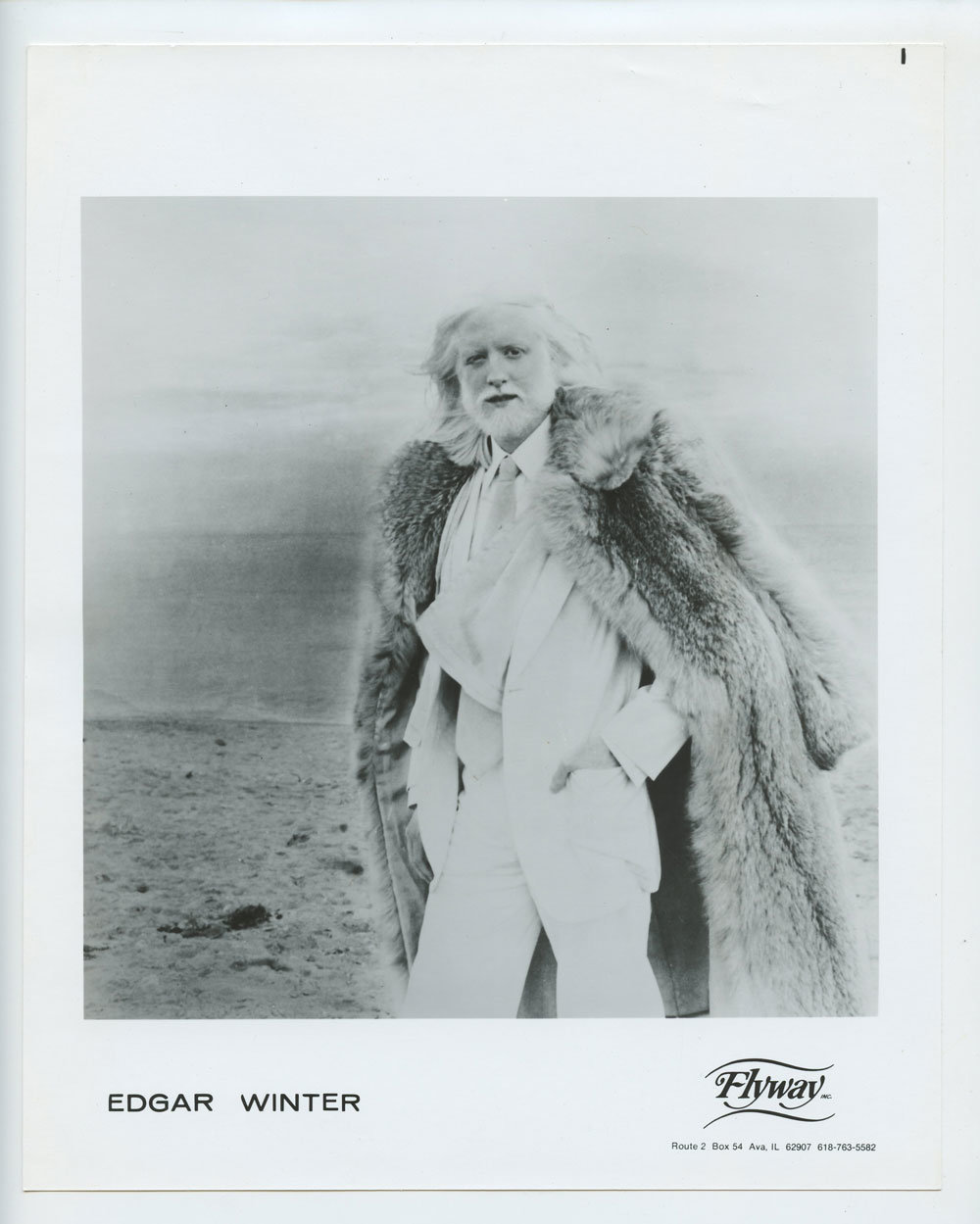 Edgar Winter Photo 1979  Blue Sky Records